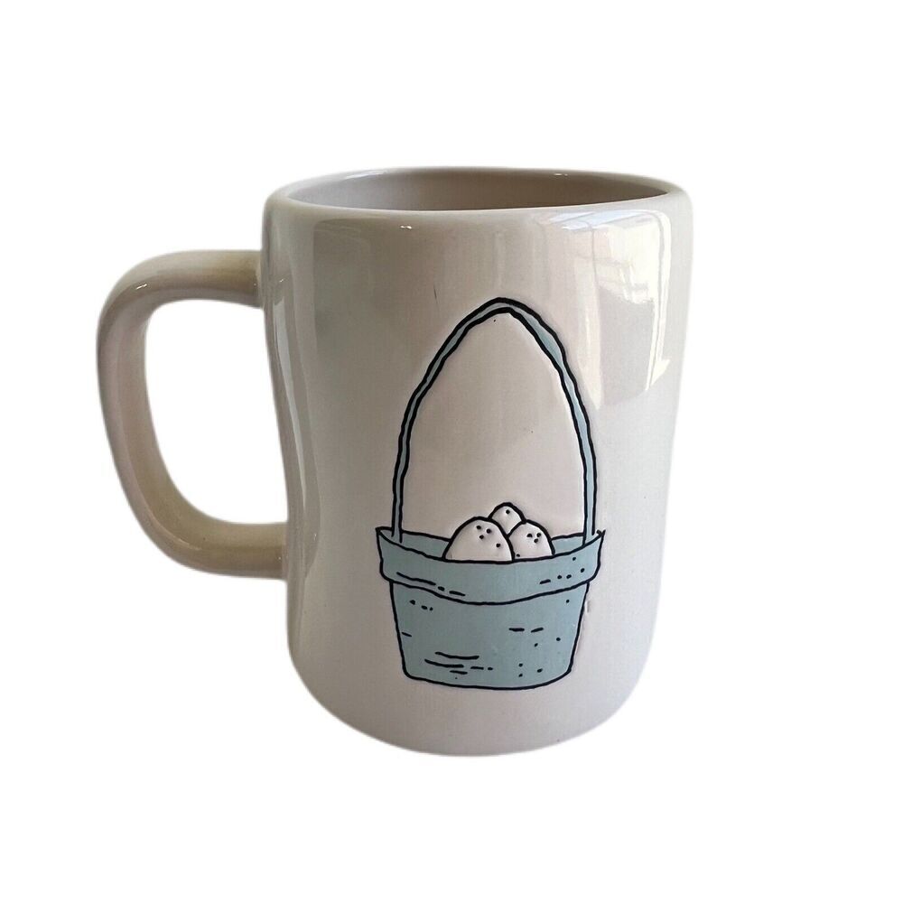 Rae Dunn PEEP PEEP Double Sided Easter Mug Easter Basket LL Magenta Artisan